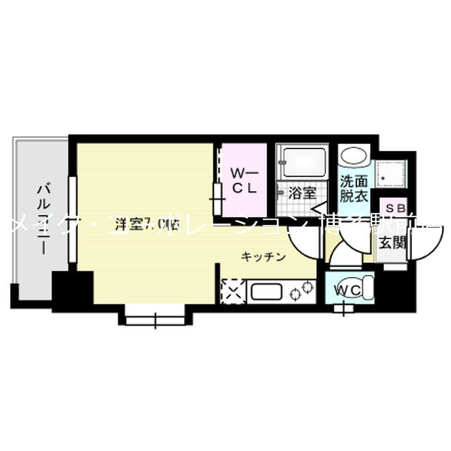 エンクレスト博多Ⅲ 間取り