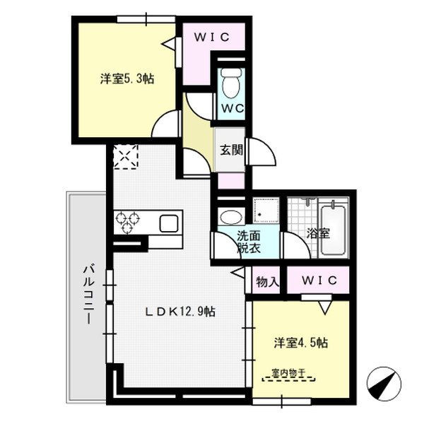 D-Residence光丘町B棟 302号室 間取り