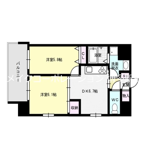 Pond Mum HAKATA 間取り