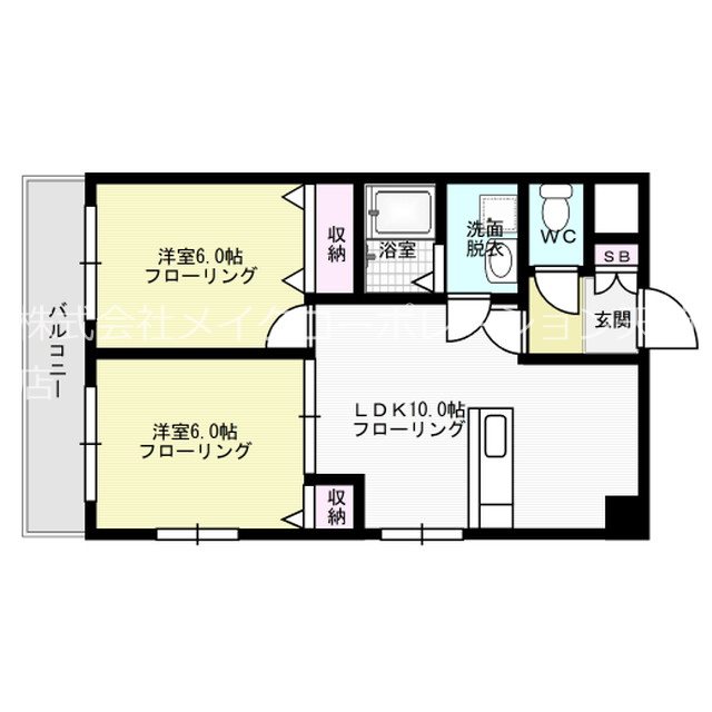 リバティ天神南 間取り