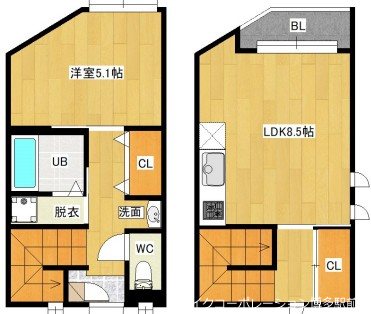 井尻　DUPLEST　SUNRISE 間取り