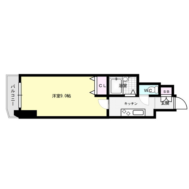 Totsu Residence Hakata East（旧：アリビオ博多駅東） 間取り