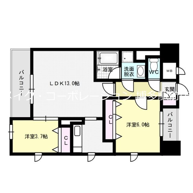 ブラン・スタイル博多 間取り