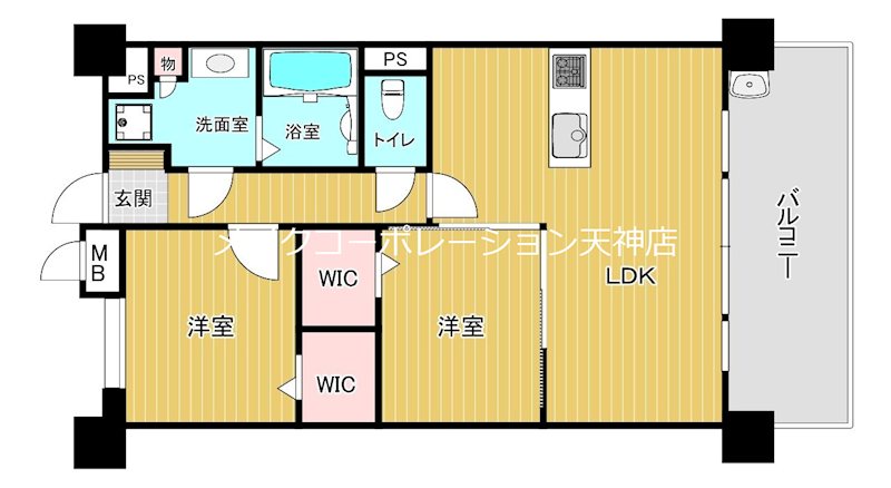 デュ・レジア平尾プレミアム  間取り
