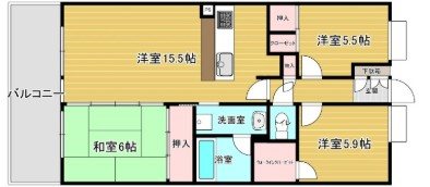 リファレンス寺塚  間取り