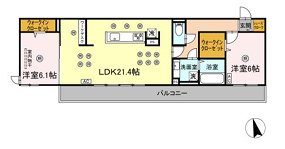 リトルノナチカ 202号室 間取り