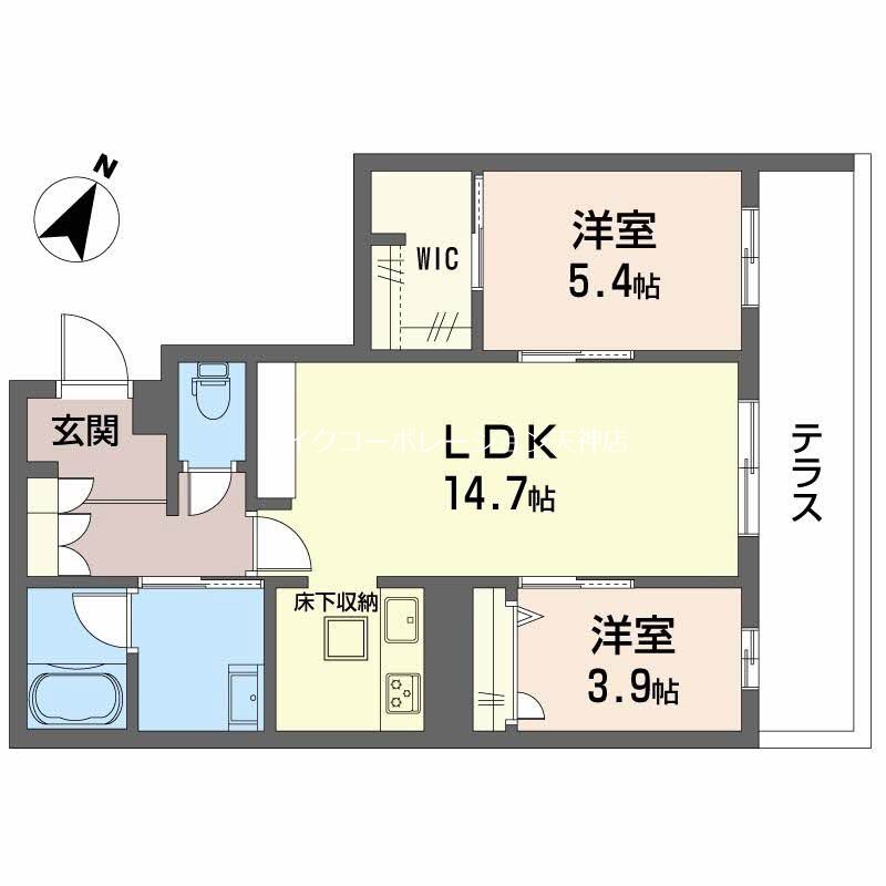 メゾン　ド　平尾 間取り