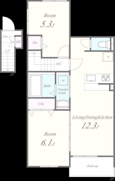 ブエナカーサ樋井川～ネット無料～ 間取り