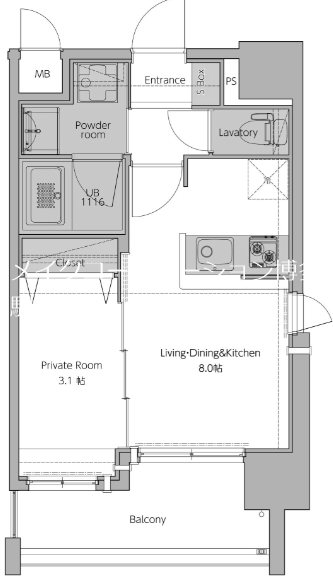 ネストピア東比恵駅前Ⅲ 間取り