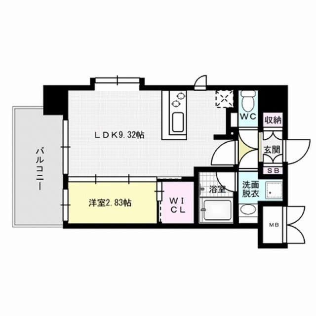 ネストピア西新Ⅲ～ネット無料～ 間取り