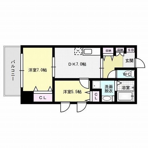 パロス美野島  間取り