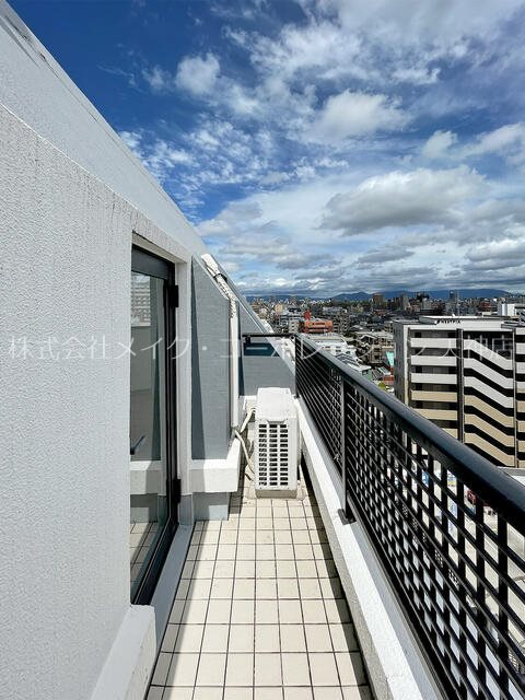ダイナコート西新 ベランダ