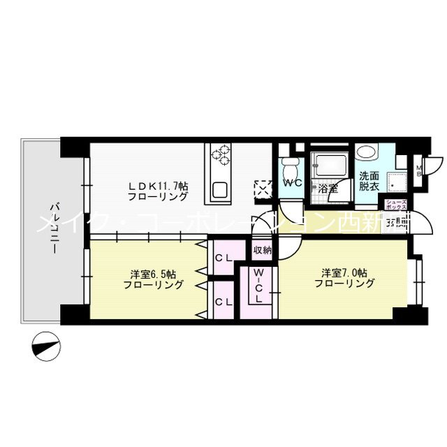 ヘスティア大濠  間取り