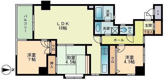 ベルメゾン唐人町 間取り