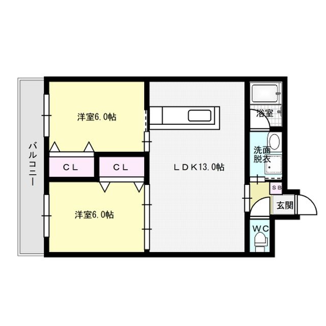 リーベ高宮3丁目 間取り