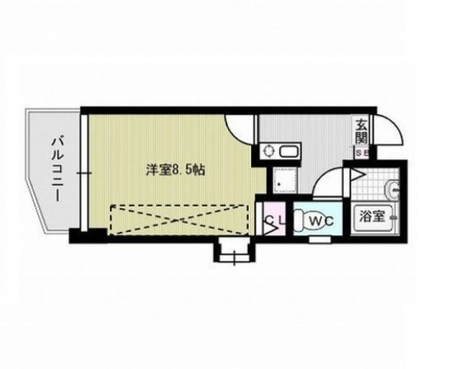 オリオンハイム西新～ネット無料～  間取り