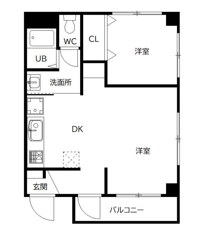 サニーハイム藤崎 間取り