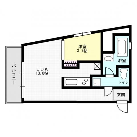 エルモス西新 間取り