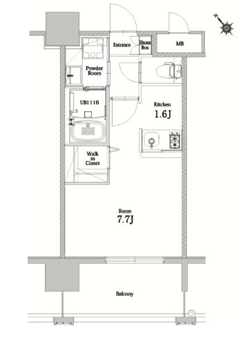 エンクレストベイ天神東Ⅱ 間取り
