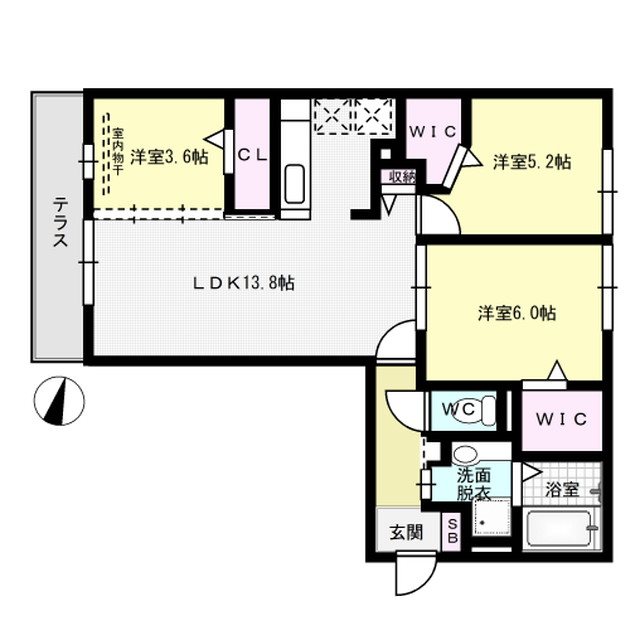 D-room大濠  間取り