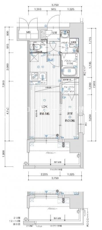 グランフォーレ県庁前アネックス  間取り
