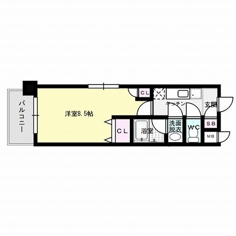 レジデンシャルヒルズ博多駅前弐番館 間取り