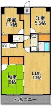 クレアトール大西5 間取り