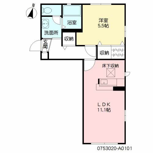 コーラルリーフ西新 間取り