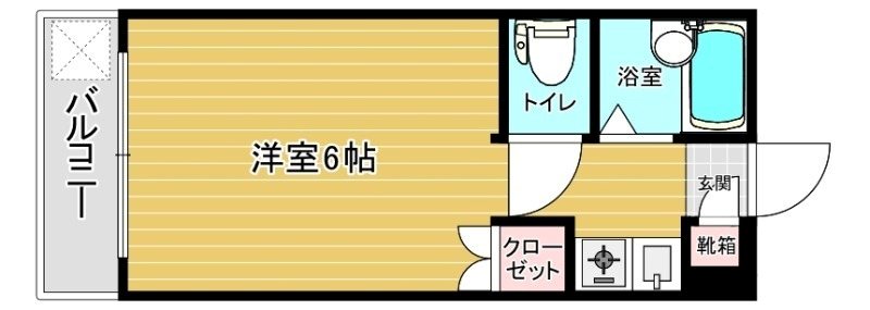 スリム片江 間取り