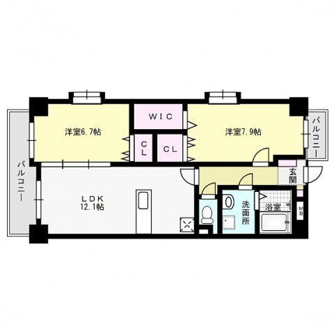 リヴェールコート姪浜 間取り