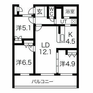 アクレール小笹南坂 間取り