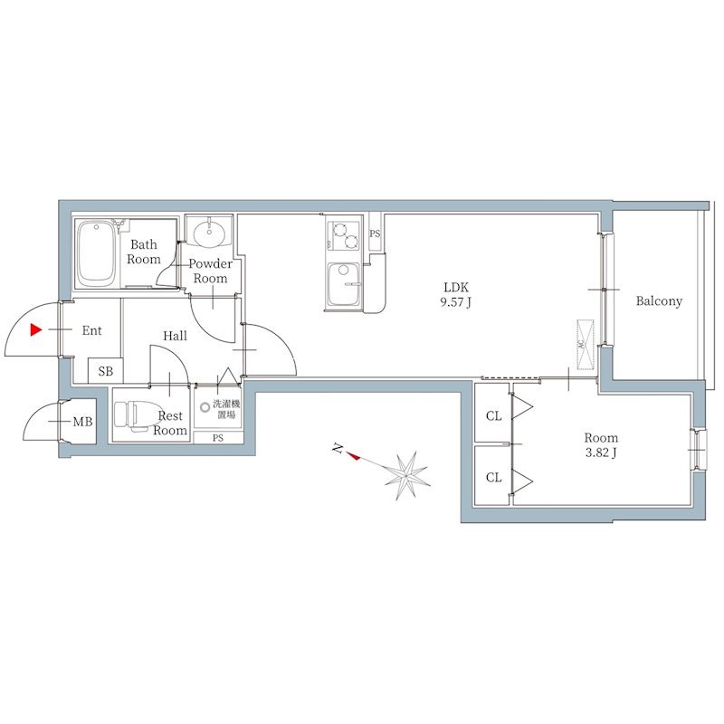 ロワイヤルM福岡空港ステーション 間取り