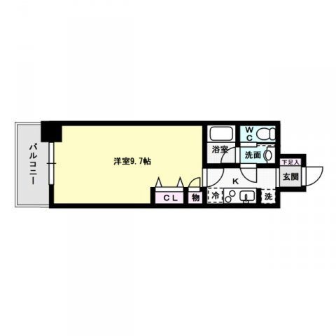 ドミール西新～ネット無料～ 間取り