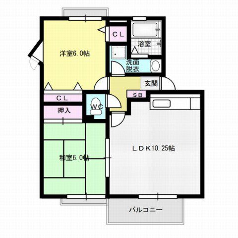 クラージュ城南 間取り