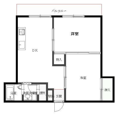 TR・南天神 間取り