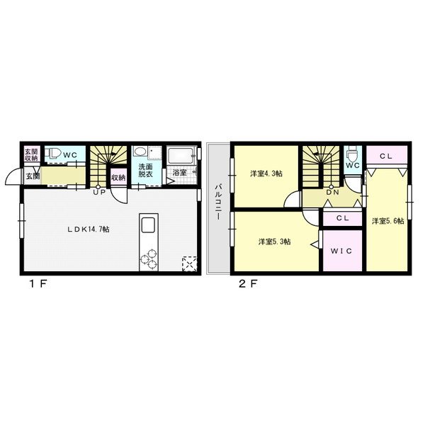 グランレトア 102号室 間取り
