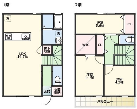 グランレトア 103号室 間取り