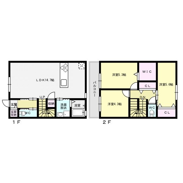 グランレトア 103号室 間取り