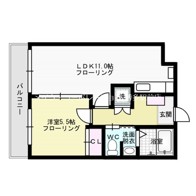 パインヒルズ美野島 間取り