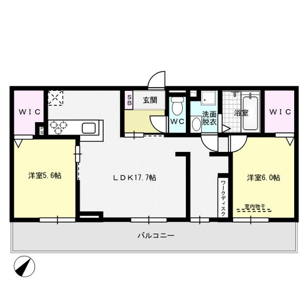 メゾン・ド・K's 302号室 間取り