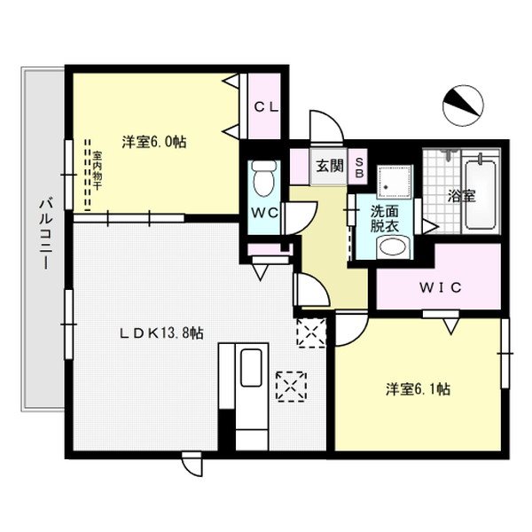 SAGE5 101号室 間取り