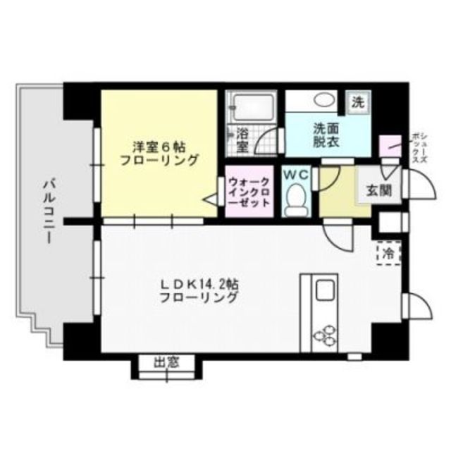 トレッタ北天神  間取り