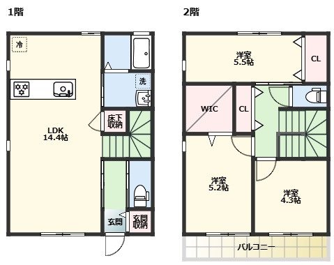 グランレトア 101号室 間取り