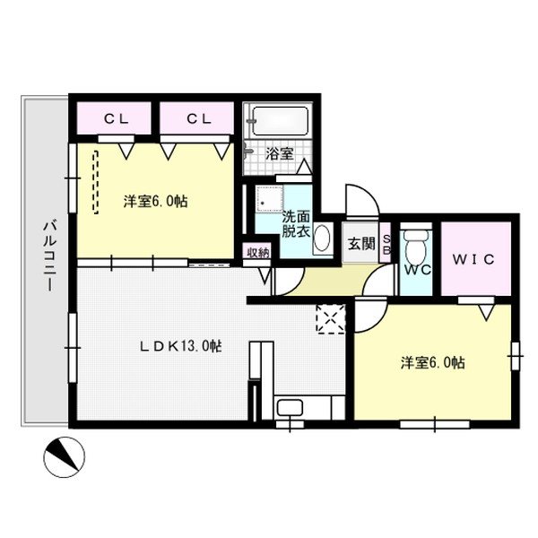 ルポ・ウィスタリア 301号室 間取り