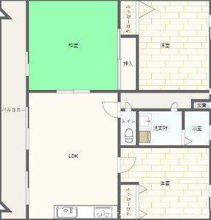 エクレール博多駅南Ⅱ 間取り