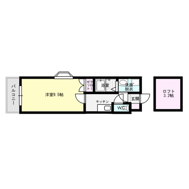 クラーレ 603号室 間取り