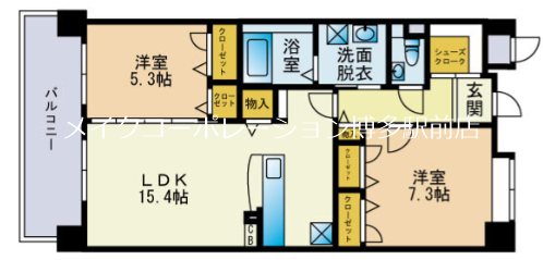 バルセロナ箱崎 間取り