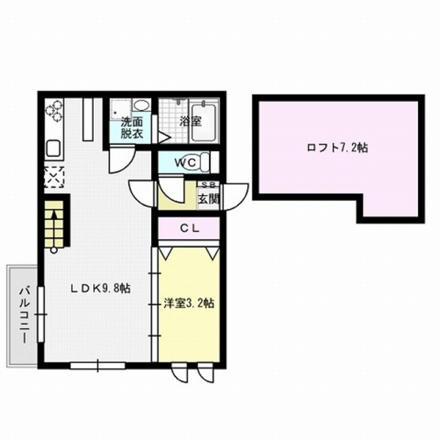 クレオ竹下 間取り