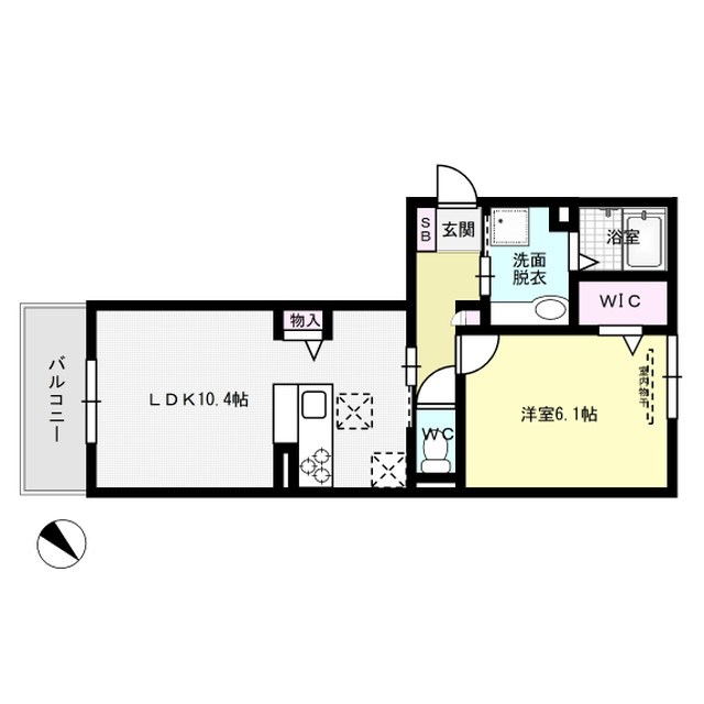 D-room百年橋通り 間取り