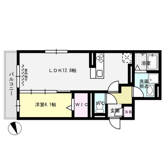 ジュネス大橋駅前 202号室 間取り